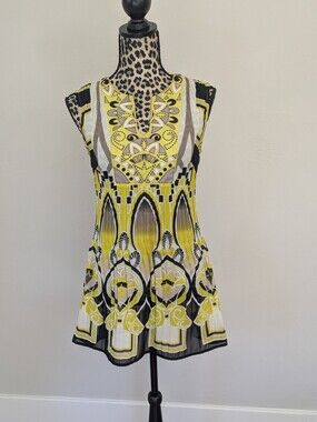 Size 4 embroidered tunic dress